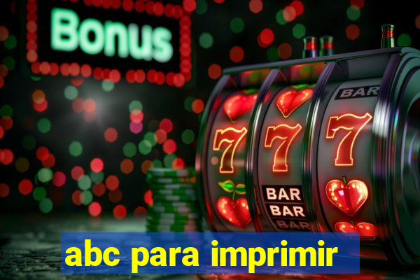 abc para imprimir